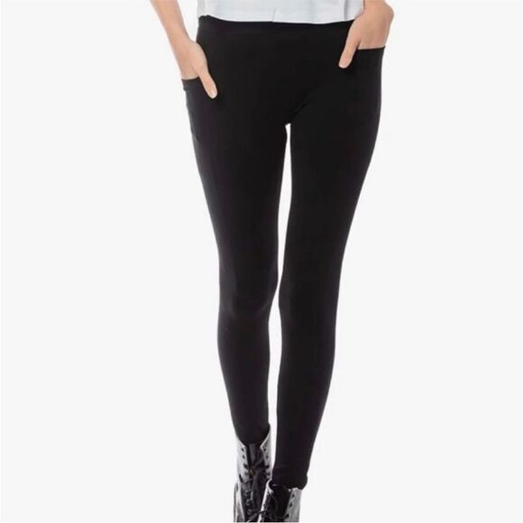 NxTSTOP TRVLEISURE Black Leggings skinny pants - Picture 1 of 5